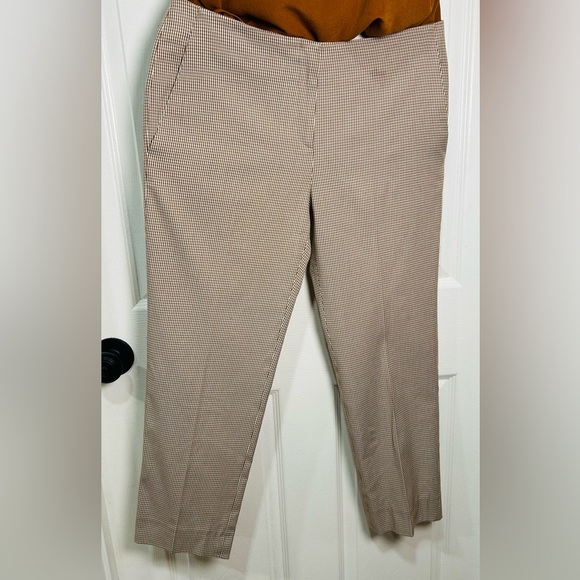 Piazza Sempione Pants - Piazza Sempione Brown and White Checkered Pants